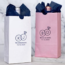 Wedding Rings Personalized Goodie Bags - 27991D