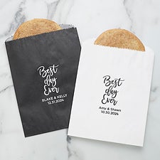 Best Day Ever Personalized Wedding Favor Bags - 27994D