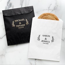 Wedding Laurel Personalized Wedding Favor Bags - 27995D