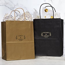 Wedding Laurel Personalized Wedding Gift Bags - 28001D