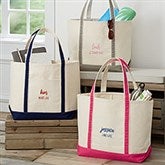 Scripty Style Weekender Embroidered Totes - 28034