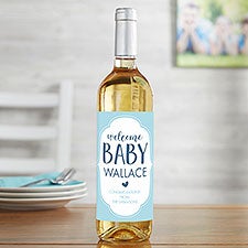 Its A Boy! Personalized New Baby Wine Bottle Label - 28079