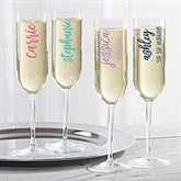 Scripty Style Personalized Champagne Flute - 28087