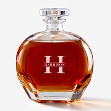 Luigi Bormioli Lavish Last Name Engraved Whiskey Decanter - 28101