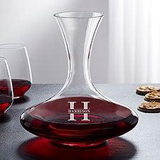 Lavish Last Name Engraved Captains Wine Decanter - 28104