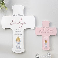 Precious Moments Her First Communion Personalized Cross - 28107