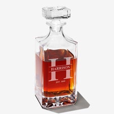 Lavish Last Name Engraved Royal Whiskey Decanter - 28111