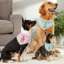 Dogs 1st Birthday Personalized Dog Bandanas - 28116