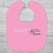 Daddy & Daddys Girl Personalized Baby Bibs - 28144