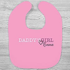 Daddy  Daddys Girl Personalized Baby Bibs - 28144