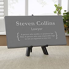 Lawyer Definition Personalized Canvas Print - 28146