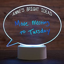 Idea Bubble Personalized Dry Erase Message LED Sign - 28169