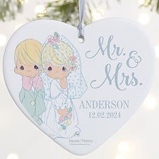 Precious Moments Wedding Personalized Heart Ornaments - 28178