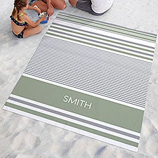 Turkish Stripes Personalized Beach Blankets - 28198