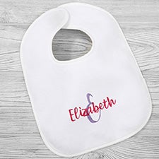 Playful Name Personalized Embroidered Baby Bib - 28210