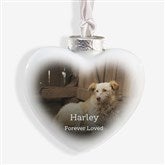 Pet Memorial Personalized Photo Deluxe Heart Ornament - 28227