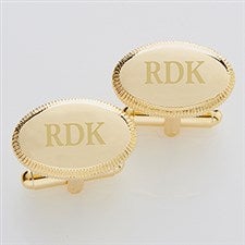 Personalized Gold Cufflinks - Monogram Elite Collection - 2823