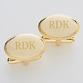 Personalized Gold Cufflinks - Monogram Elite Collection - 2823