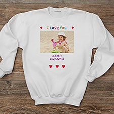 Personalized Photo Message Adult Sweatshirts - 28278