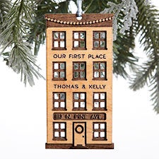 Our First Place Personalized Wood Ornaments - 28319