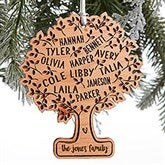 Family Tree Of Life Personalized Wood Ornaments - 28322