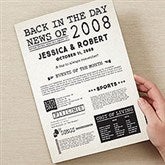 Back in the Day Personalized Oversized Anniversary Greeting Card - 28335