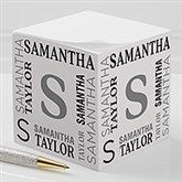 Notable Name Personalized Paper Note Cube - 28339