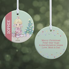 Precious Moments All Is Bright Personalized Girl Ornaments - 28356