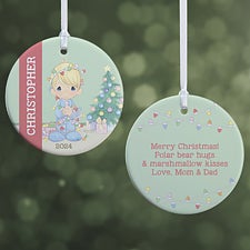 Precious Moments All Is Bright Personalized Boy Ornament - 28357