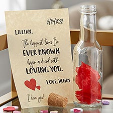 P.S. I Love You Personalized Love Letter In A Bottle - 28361