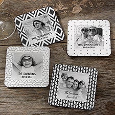 Family Custom Pattern Personalized Photo Coasters - 28374