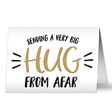 Sending a Big Hug From Afar Personalized Greeting Cards - 28377