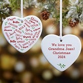 Farmhouse Heart Personalized Heart Ornaments - 28388