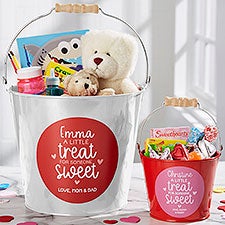 A Little Treat for Someone Sweet Personalized Metal Buckets - 28406