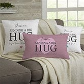 Sending Hugs Personalized Throw Pillows - 28409