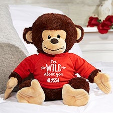 Im Wild About You Personalized Plush Monkey - 28411