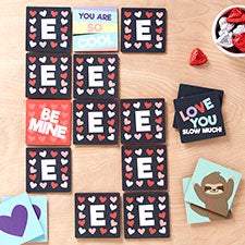 Jolly Valentine Characters Personalized Memory Game - 28412