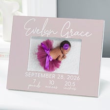 Simple  Sweet Baby Girl Personalized Picture Frames - 28420