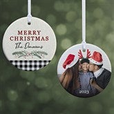 Festive Foliage Personalized Christmas Ornaments - 28447