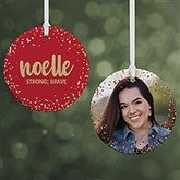 Sparkling Name Meaning Personalized Christmas Ornaments - 28451