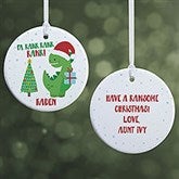 Dino Christmas Personalized Kids Ornaments - 28452
