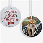 Dog's First Christmas Personalized Ornaments - 28464