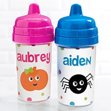 Halloween Character Personalized Toddler Sippy Cups - 28466