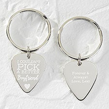 Couldnt Pick A Better Husband Personalized Guitar Pick Keychain - 28495