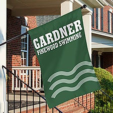Swimming Personalized House Flag - 28520