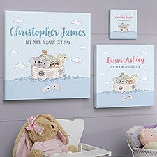 Precious Moments Noahs Ark Personalized Baby Canvas Prints - 28564