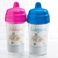 Precious Moments Noahs Ark Personalized Sippy Cups - 28572