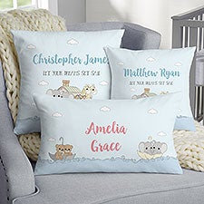 Precious Moments Noahs Ark Personalized Baby Throw Pillows - 28579