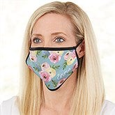 Floral Print Personalized Adult Face Mask - 28584