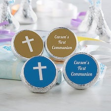 Choose Your Icon First Communion Personalized Candy Stickers - 28651
